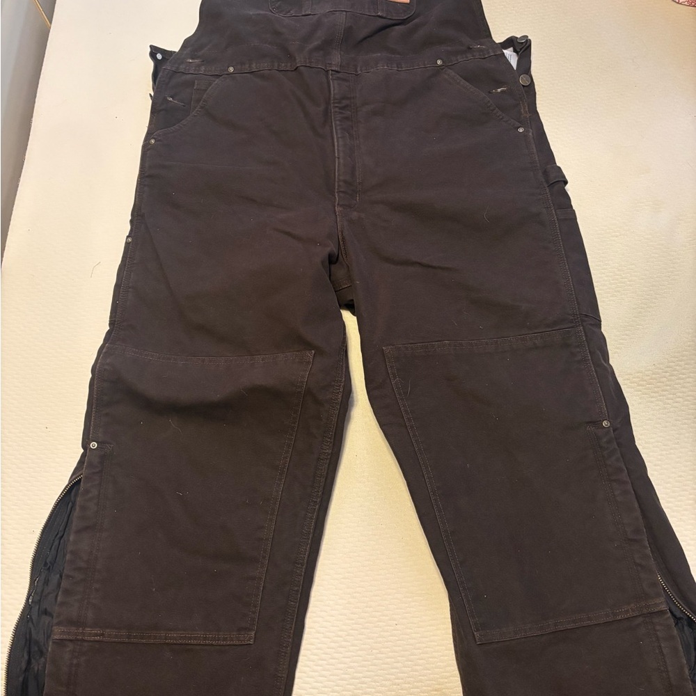 Carhartt Dark Brown Workwear Overalls